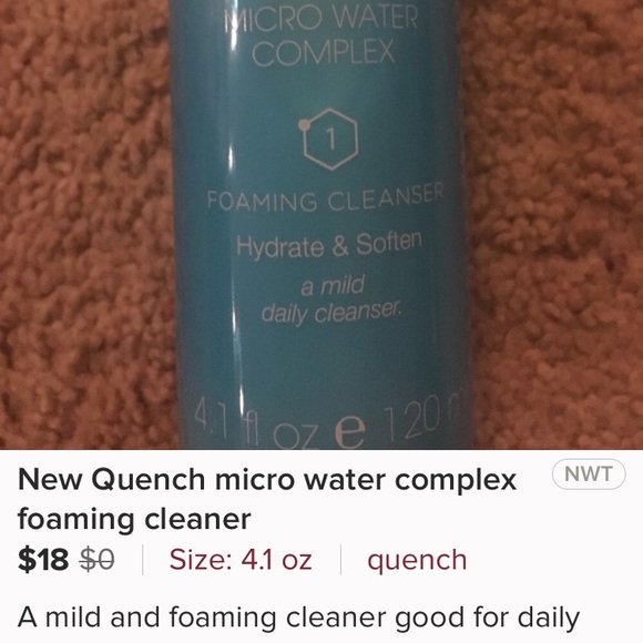 New Quench micro water foaming cleanser 4.1 oz - Picture 1 of 1